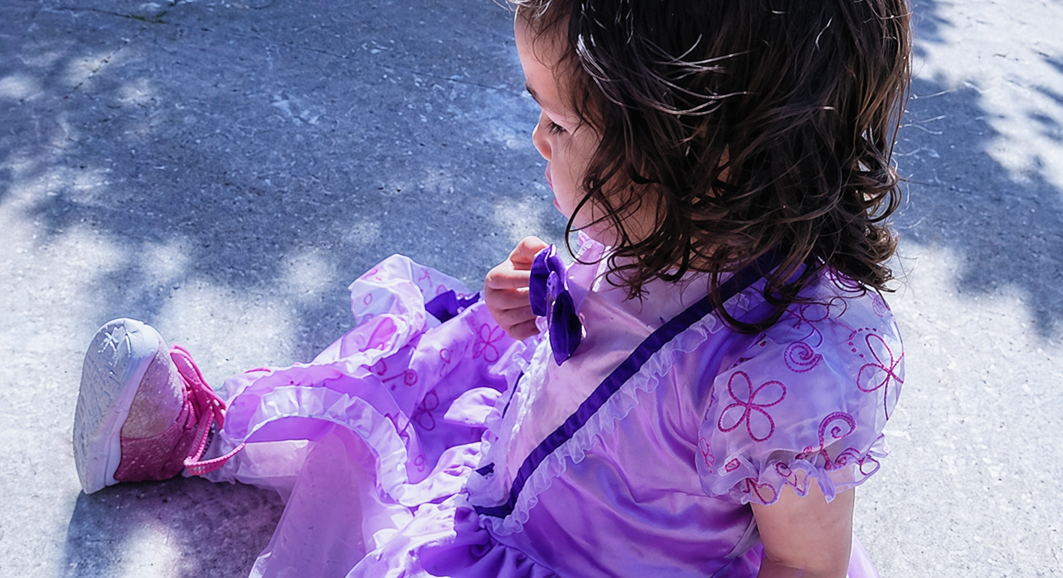 Child having a moment in the sun